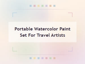 Portable Watercolor Paint Set for Travel Artists – Compact & Vibrant